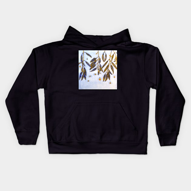 Mornington Skies 4 - Monoprint Kids Hoodie by BillyLee